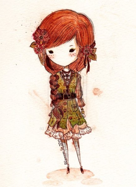 Милые мультяшные девочки