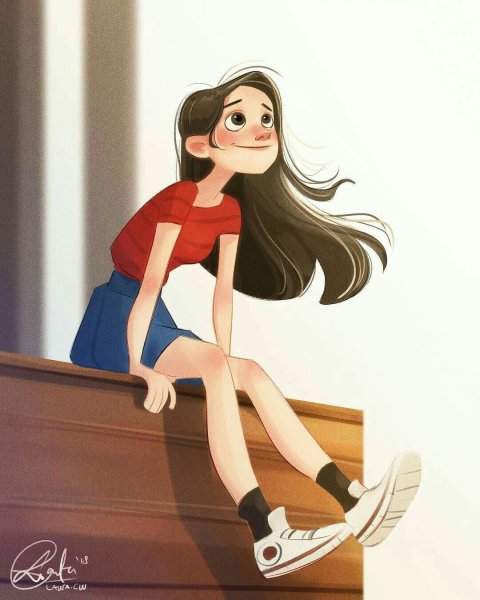 Девушки в мультяшном стиле