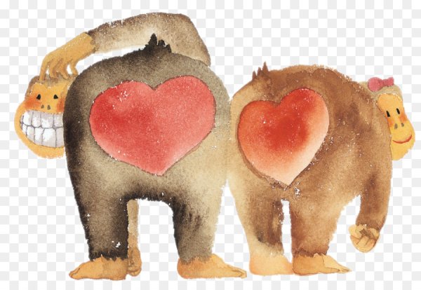 Валентинка прикольная с животными