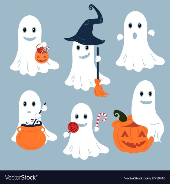 Веселые привидения на Хэллоуин