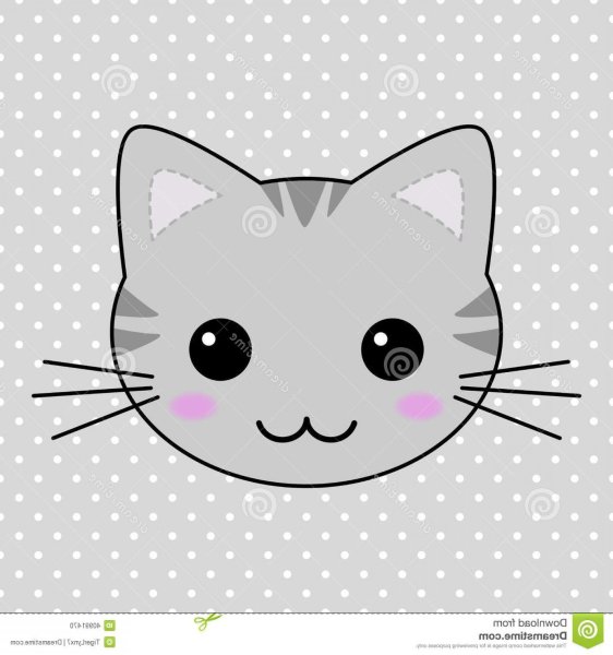 Мордочка котика рисунок