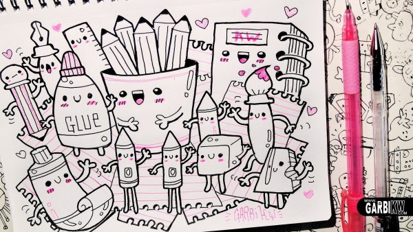 Рисунки для скетчбука лёгкие милые