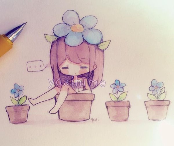 Красивые рисунки фломастерами легкие милые