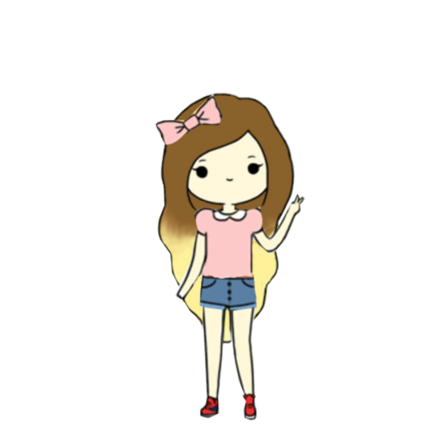 Рисунки для срисовки няшные девочки