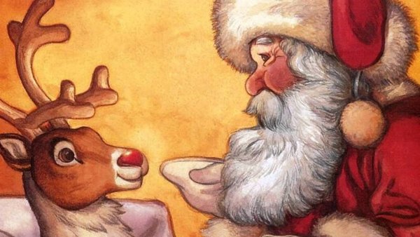 Санта Клаус и Рудольф