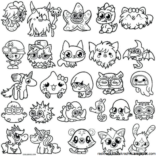 Раскраски с наклейками