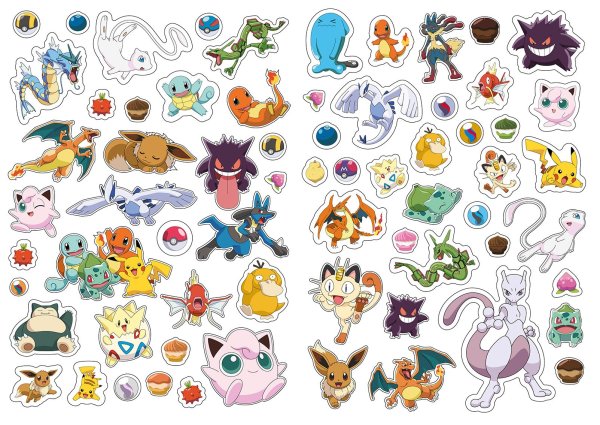 Много картинок на одном листе