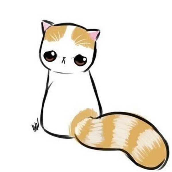 Плачущие мультяшные котики