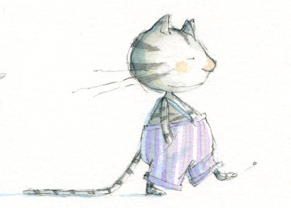 Красивая кошка арт