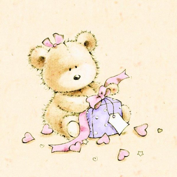 Милый мишка рисунок