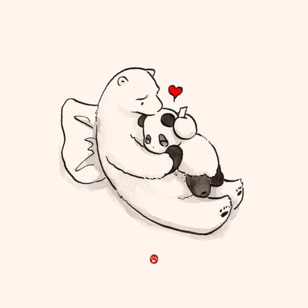 Медведь милый зарисовки