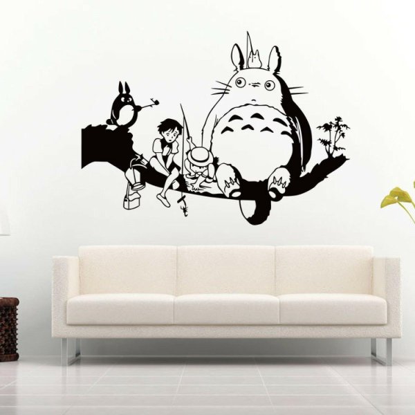 Рисунок на стене в комнате подростка девочки