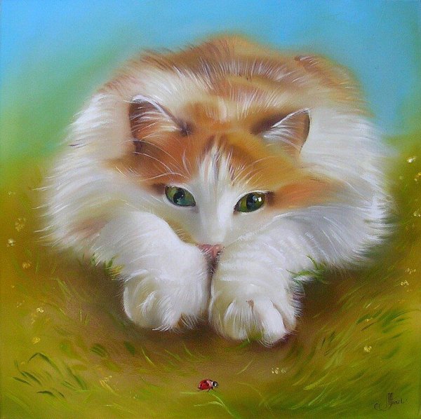 Художница Логинова Аннет кошки