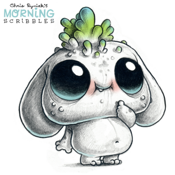 Рисунок милого монстрика