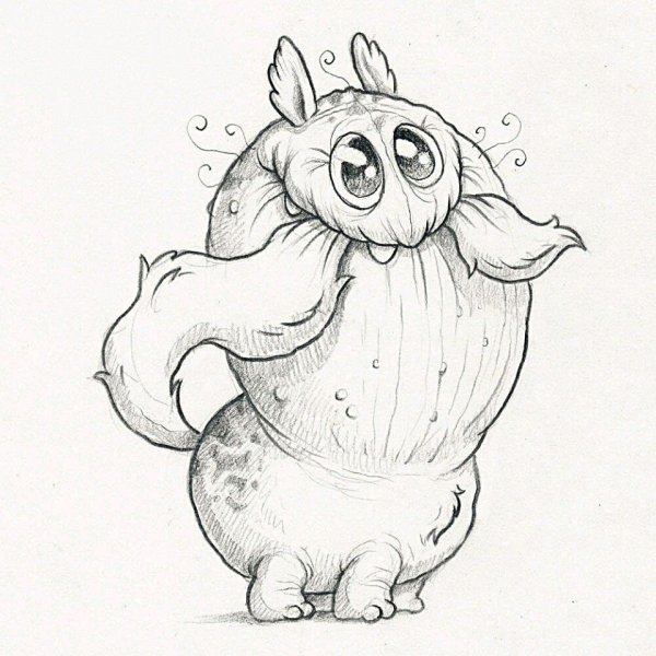 Миленькие монстрики для срисовки