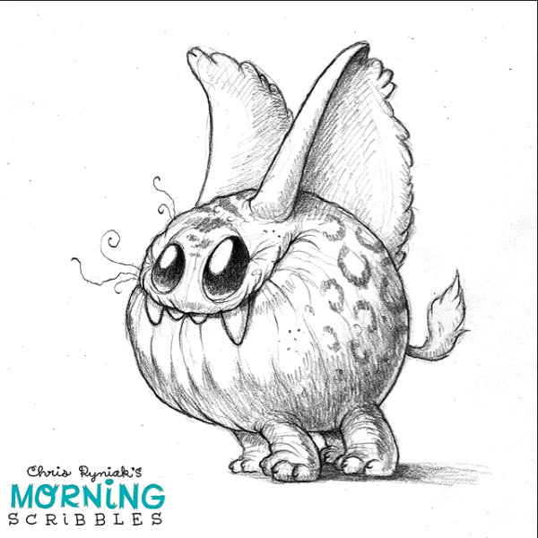 Монстрик карандашом