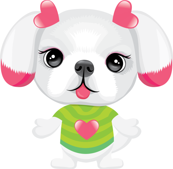 Рисунок собачки для срисовки легкий