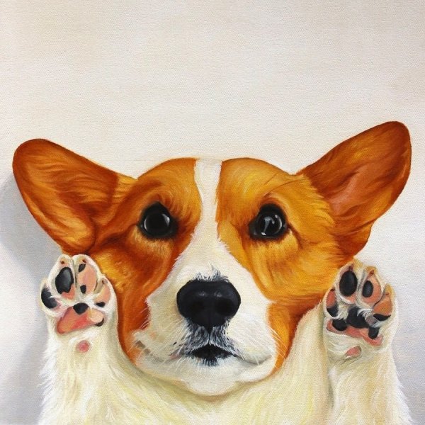 Рисунок собачки для срисовки