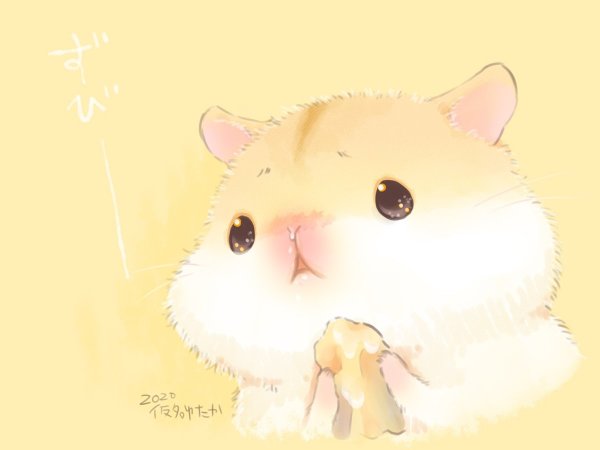 Милый хомячок арт