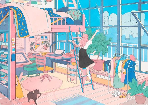 Аниме комната Эстетика