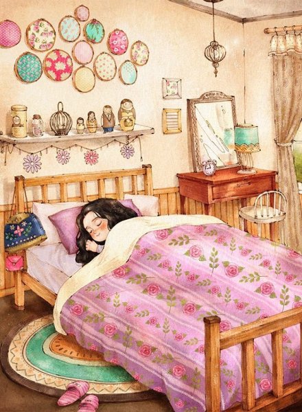 Уютные милые иллюстрации