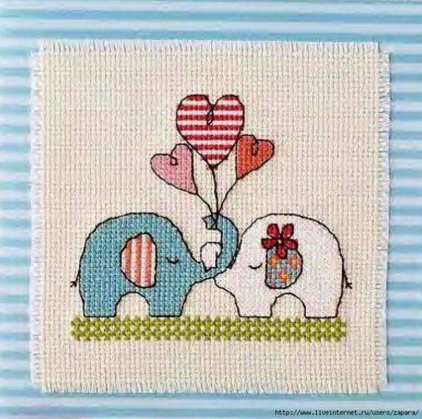 Вышивка на день Святого Валентина