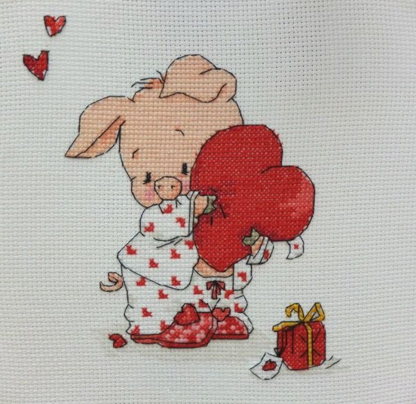 Милая вышивка крестом