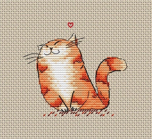 Вышивка крестом коты