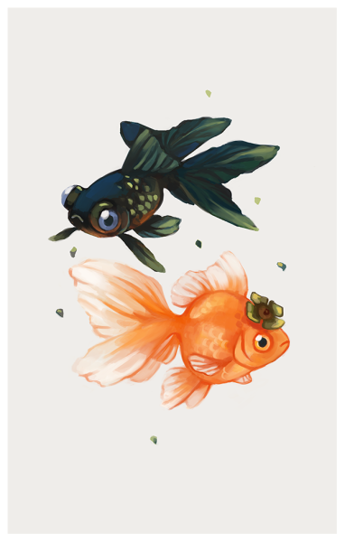 Милые золотые рыбки