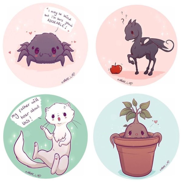 Милые наклейки Гарри Поттер