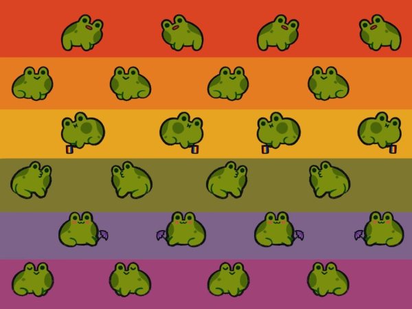 Фон лягушки милый