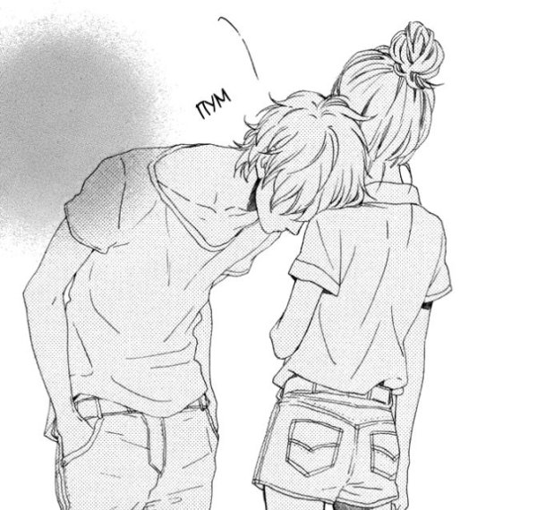 Аниме пара чб