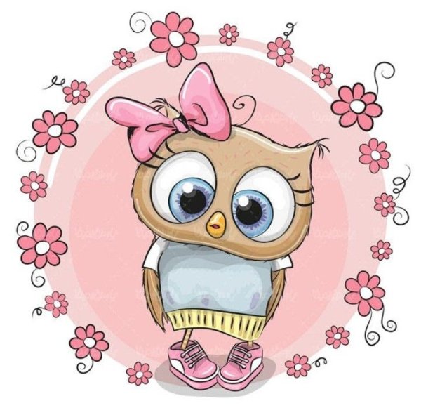 Совушки мультяшные