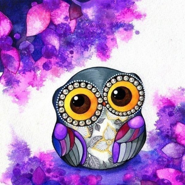 Совушка мультяшная