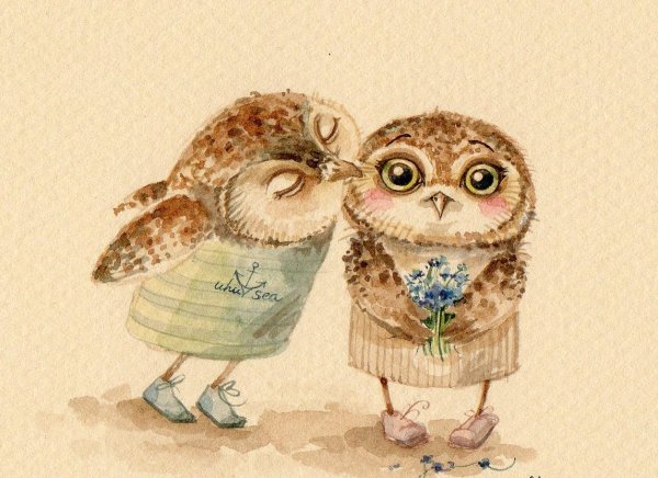 Совы мультяшные