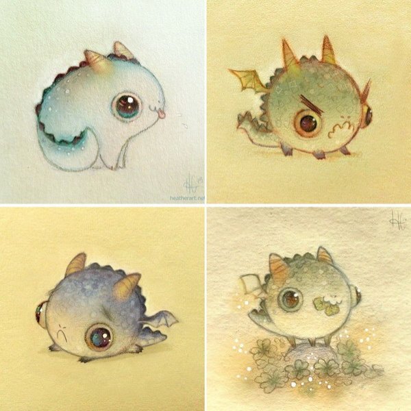 Милые дракончики