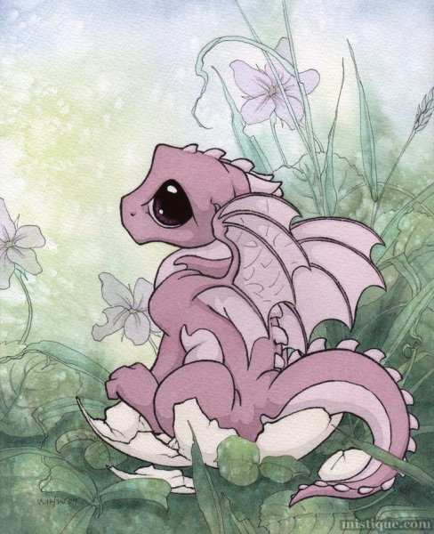 Маленькие милые дракончики