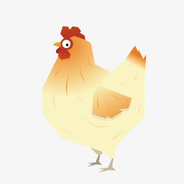 Милая курица вектор