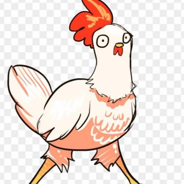 Курица мультяшная