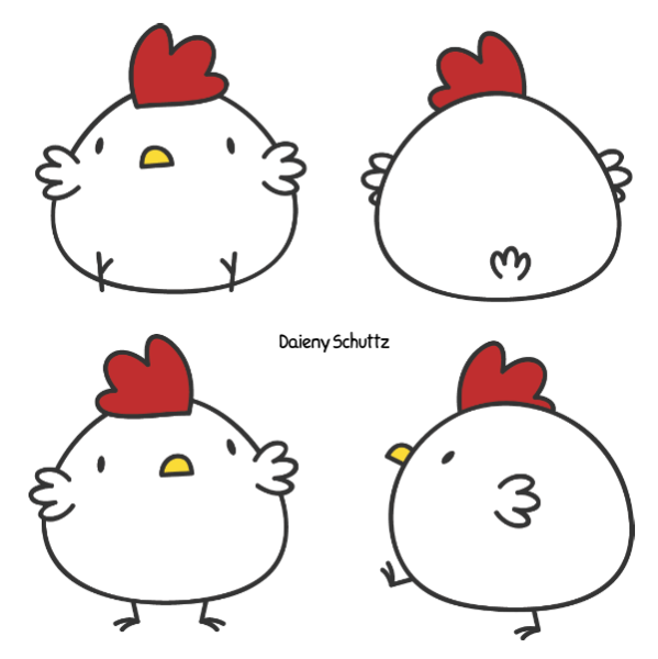 Милые курочки рисунки