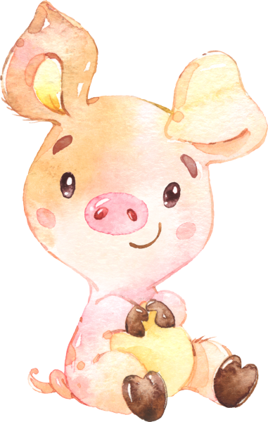 Акварельные зверюшки для детей