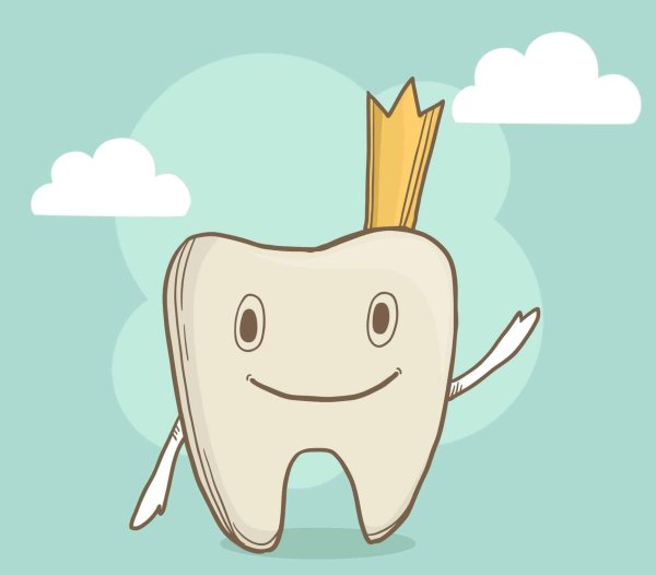 Зуб с крылышками