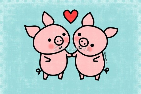 Влюбленная хрюшка