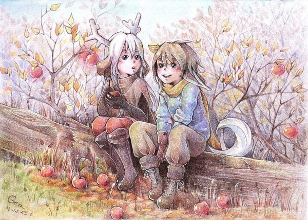 Милые осенние иллюстрации