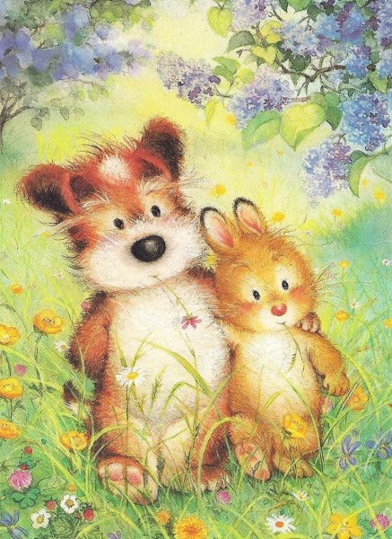 Ежики мультяшные милые