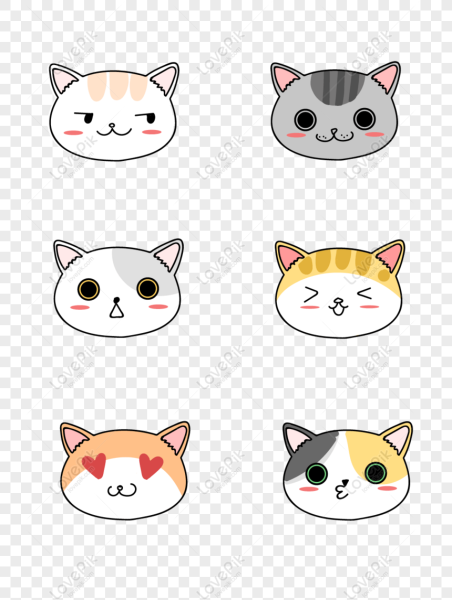 Мордочки котиков рисунки