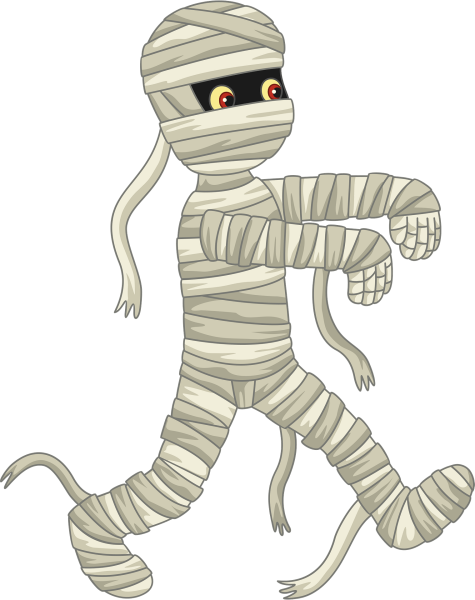 Мумия на прозрачном фоне