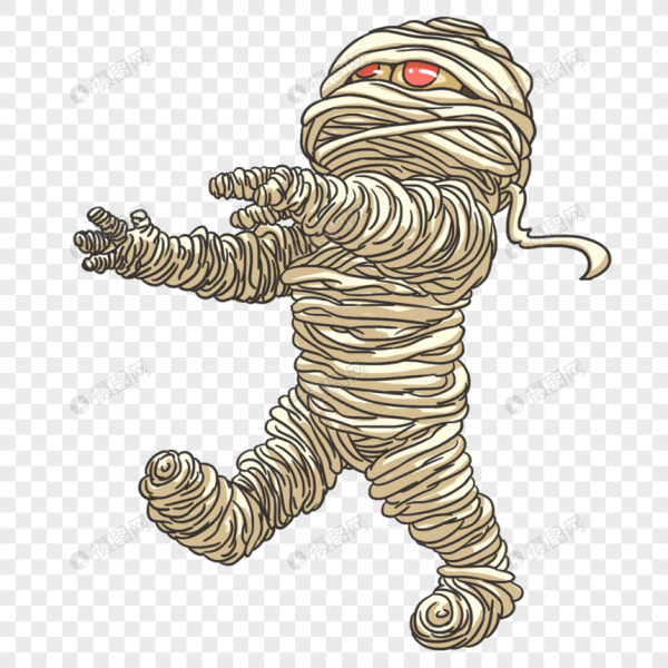 Мумия без фона