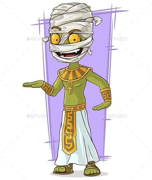 Мумия мультяшная