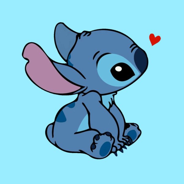 Стич с сердечками